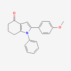 1,5,6,7-Tetrahydro-2-(p-methoxyphenyl)-1-phenyl-4H-indol-4-one