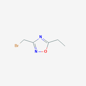 B1443746 3-(Bromomethyl)-5-ethyl-1,2,4-oxadiazole CAS No. 1393728-47-6