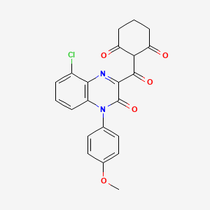 molecular formula C22H17ClN2O5 B1443749 芬奎诺酮 CAS No. 1342891-70-6