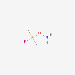 molecular formula C2H8FNOSi B14437498 O-[Fluoro(dimethyl)silyl]hydroxylamine CAS No. 79129-02-5