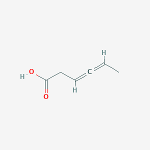 molecular formula C6H8O2 B14437503 3,4-Hexadienoic acid CAS No. 78946-48-2