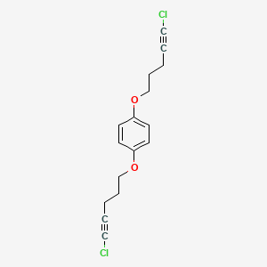 1,4-Bis[(5-chloropent-4-YN-1-YL)oxy]benzene