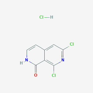 molecular formula C8H5Cl3N2O B1443751 6,8-二氯-2,7-萘啶-1(2H)-酮盐酸盐 CAS No. 1175559-45-1