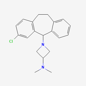 1-(3-Chloro-10,11-dihydro-5H-dibenzo(a,d)cyclohepten-5-yl)-3-dimethylaminoazetidine