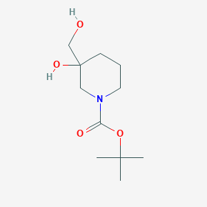 molecular formula C11H21NO4 B1443757 叔丁基 3-羟基-3-(羟甲基)哌啶-1-甲酸酯 CAS No. 1403766-49-3