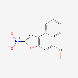 NAPHTHO(2,1-b)FURAN, 5-METHOXY-2-NITRO-