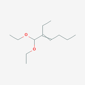 molecular formula C12H24O2 B14437579 3-(Diethoxymethyl)hept-3-ene CAS No. 77731-52-3