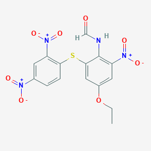 N-{2-[(2,4-Dinitrophenyl)sulfanyl]-4-ethoxy-6-nitrophenyl}formamide