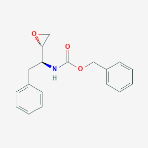 molecular formula C18H19NO3 B144376 (2S,3S)-1,2-Epoxy-3-(Cbz-amino)-4-phenylbutane CAS No. 128018-44-0
