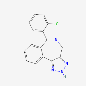 1,2,3-Triazolo(4,5-d)(2)benzazepine, 2,4-dihydro-6-(o-chlorophenyl)-