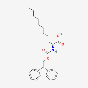 molecular formula C26H33NO4 B1443767 (2S)-2-(Fmoc-氨基)十一酸 CAS No. 1443546-27-7