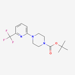 molecular formula C15H20F3N3O2 B1443775 叔丁基 4-(6-(三氟甲基)吡啶-2-基)哌嗪-1-羧酸酯 CAS No. 1542213-43-3