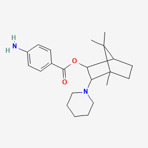 2-exo-Piperidino-bornan-3-endo-ol p-aminobenzoate