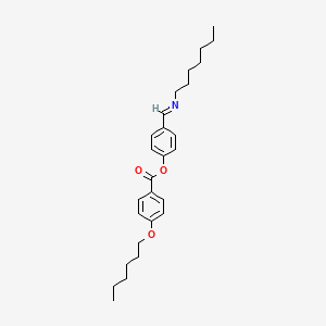 4-[(E)-(Heptylimino)methyl]phenyl 4-(hexyloxy)benzoate