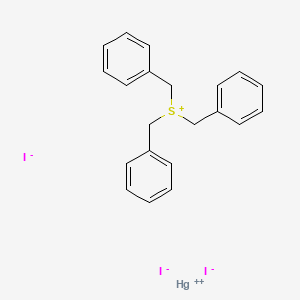 molecular formula C21H21HgI3S B14437818 Tribenzylsulfonium iodide mercuric iodide CAS No. 73926-83-7