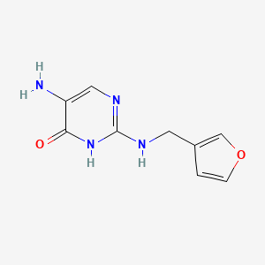 5-Amino-2-{[(furan-3-yl)methyl]amino}pyrimidin-4(3H)-one