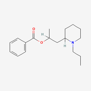 alpha-Methyl-1-propyl-2-piperidineethanol benzoate