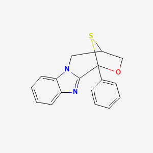 4,5-Dihydro-1-phenyl-1,4-epithio-1H,3H-(1,4)oxazepino(4,3-a)benzimidazole