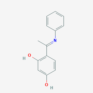 4-(1-Anilinoethylidene)-3-hydroxycyclohexa-2,5-dien-1-one