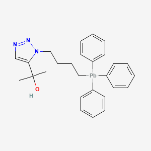 2-(1-(4-Triphenylplumbylbutyl)-1H-1,2,3-triazol-5-yl)-2-propanol