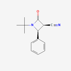 (3R,4S)-1-tert-butyl-2-oxo-4-phenylazetidine-3-carbonitrile