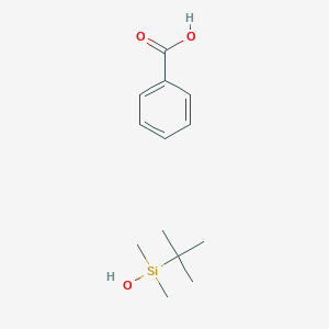 molecular formula C13H22O3Si B14437928 Benzoic acid;tert-butyl-hydroxy-dimethylsilane CAS No. 75732-41-1