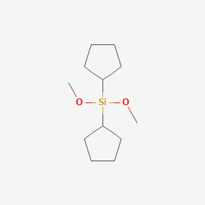 molecular formula C12H24O2Si B144380 二环戊基(二甲氧基)硅烷 CAS No. 126990-35-0