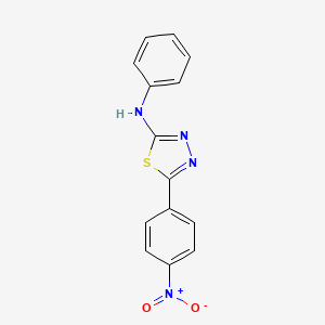 5-(4-nitrophenyl)-N-phenyl-1,3,4-thiadiazol-2-amine