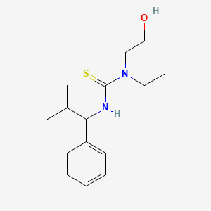 N-Ethyl-N-(2-hydroxyethyl)-N'-(2-methyl-1-phenylpropyl)thiourea