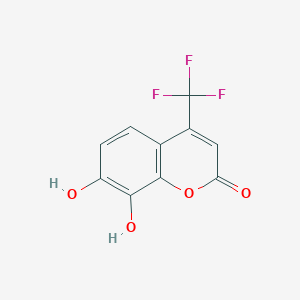 7,8-Dihydroxy-4-(trifluoromethyl)-2H-1-benzopyran-2-one