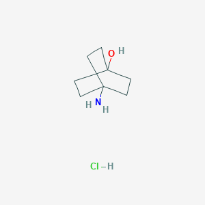 molecular formula C8H16ClNO B1443834 4-Aminobicyclo[2.2.2]octan-1-ol hydrochloride CAS No. 1403864-74-3