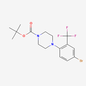 molecular formula C16H20BrF3N2O2 B1443837 tert-Butyl 4-(4-bromo-2-(trifluoromethyl)-phenyl)piperazine-1-carboxylate CAS No. 1429889-76-8