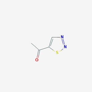 molecular formula C4H4N2OS B144384 1-(1,2,3-噻二唑-5-基)乙酮 CAS No. 136918-88-2