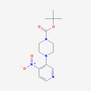 molecular formula C14H20N4O4 B1443841 叔丁基-4-(4-硝基吡啶-3-基)哌嗪-1-甲酸酯 CAS No. 1774898-55-3