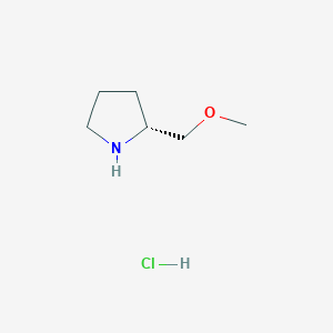 molecular formula C6H14ClNO B1443846 (R)-2-(methoxymethyl)pyrrolidine hydrochloride CAS No. 121817-72-9