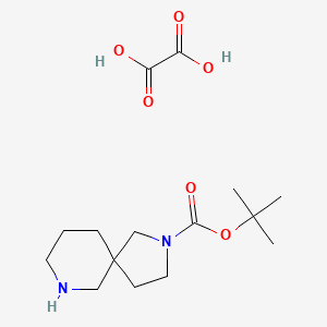 molecular formula C15H26N2O6 B1443847 2-Boc-2,7-diazaspiro[4.5]decane oxalate CAS No. 1706436-59-0