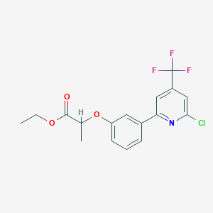 2-[3-(6-Chloro-4-trifluoromethyl-pyridin-2-yl)-phenoxy]-propionic acid ethyl ester