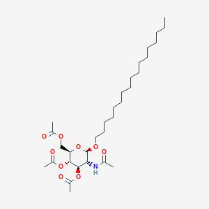 B1443851 Heptadecyl 2-acetamido-3,4,6-tri-O-acetyl-2-deoxy-b-D-glucopyranoside CAS No. 262856-89-3
