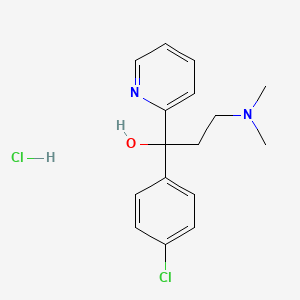 alpha-(p-Chlorophenyl)-alpha-(dimethylaminoethyl)pyridinemethanol hydrochloride