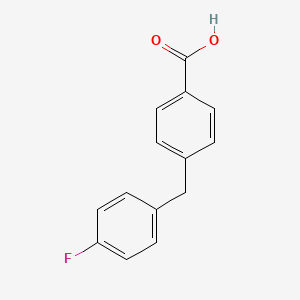 molecular formula C14H11FO2 B1443856 4-(4-Fluoro-benzyl)-benzoic acid CAS No. 1181266-74-9