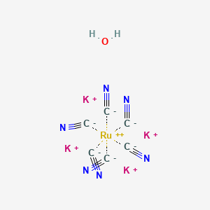 molecular formula C6H2K4N6ORu B1443858 Potassium hexacyanoruthenate(ii)hydrate CAS No. 339268-21-2
