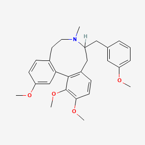 5H-Dibenz(d,f)azonine, 6,7,8,9-tetrahydro-6-((3-methoxyphenyl)methyl)-7-methyl-1,2,12-trimethoxy-, (-)-