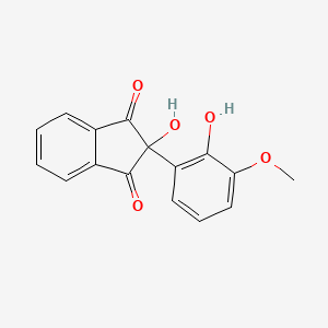 1,3-Indandione, 2-hydroxy-2-(2-hydroxy-3-methoxyphenyl)-