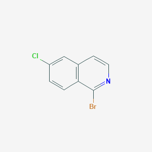 molecular formula C9H5BrClN B1443862 1-Bromo-6-chloroisoquinoline CAS No. 1196146-81-2