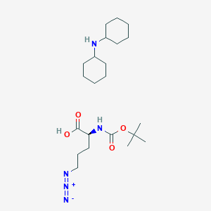 molecular formula C22H41N5O4 B1443863 (S)-Boc-2-amino-5-azido-pentanoic acid dicyclohexylammonium salt CAS No. 1485528-98-0