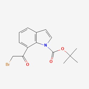 molecular formula C15H16BrNO3 B1443871 叔丁基 7-(2-溴乙酰基)-1H-吲哚-1-羧酸酯 CAS No. 668276-23-1