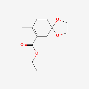 Ethyl 8-methyl-1,4-dioxaspiro[4.5]dec-7-ene-7-carboxylate