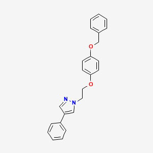 1-{2-[4-(Benzyloxy)phenoxy]ethyl}-4-phenyl-1H-pyrazole