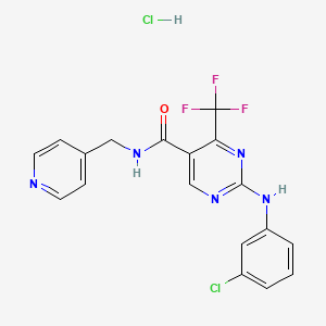molecular formula C18H14Cl2F3N5O B1443875 GW 833972A盐酸盐-Bio-X CAS No. 1092502-33-4