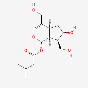 Cyclopenta(c)pyran-4,7-dimethanol, 1,4a,5,6,7,7a-hexahydro-1,6-dihydroxy-, 1-isovalerate